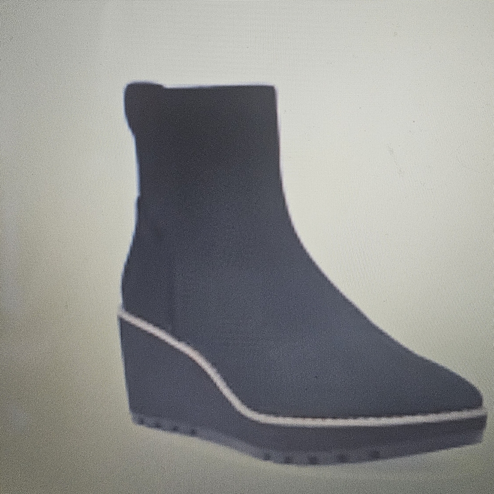 Anne Klein Philipa Wedge Bootie Black Size 9 Medium Width